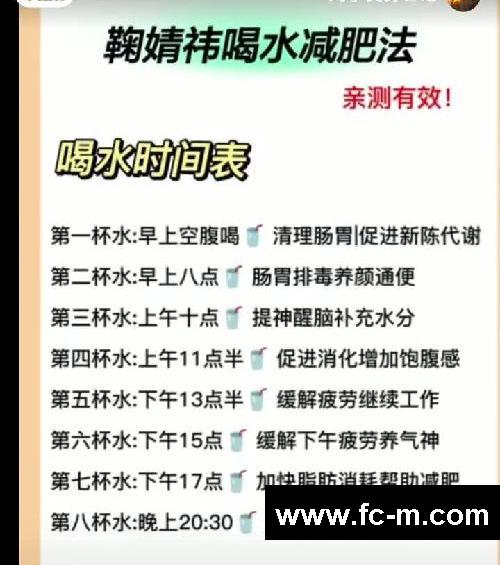 鞠婧祎同款喝水减肥法❤️教你越喝越瘦